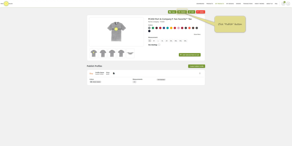 Publish your product